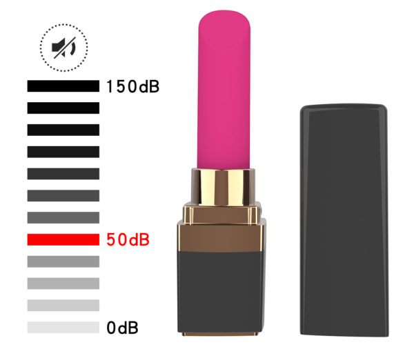 Our "Lipstick" Bullet Vibrator is extremely quiet - less than 50dB - so you can trust it will stay secret and discreet!