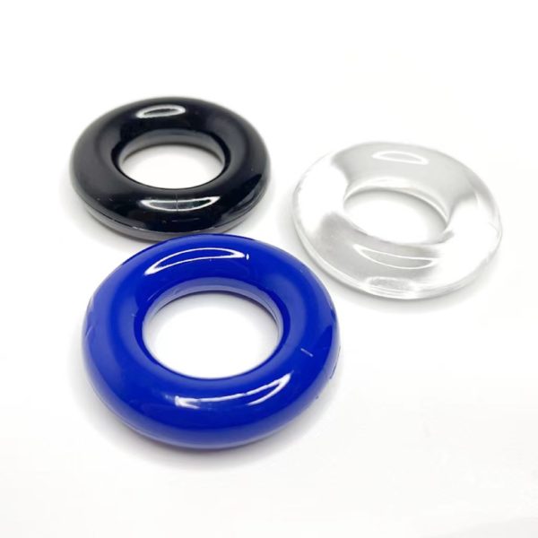 Our Cock Ring Multipack contains three flexible cock rings of different colors, for your enjoyment.