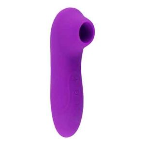 Body-safe silicone oral-sex suction vibrator with an ergonomic handle, waterproof, USB rechargeable. Great for clitoral stimulation.