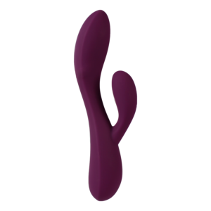 The "Clover" Rabbit G-spot and clitoral Vibrator, with gentle dual stimulation for sensitive bodies. Waterproof, medical-grade silicone, USB charging.