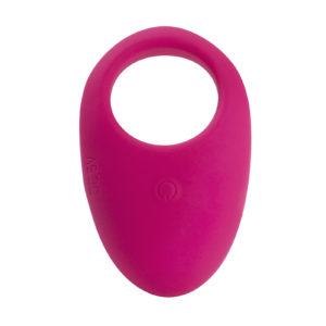 Ribbed, silicone, waterproof, vibrating cock ring for couple's sex, complete with remote control