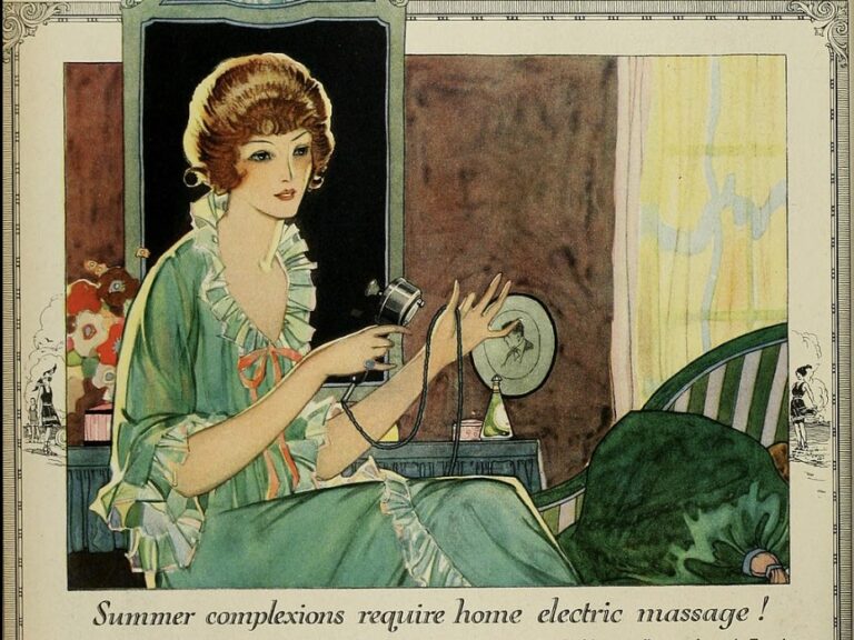 An ad for the Star Electric Massage Vibrator, 1920